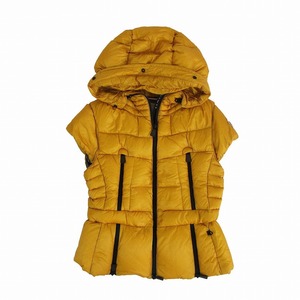 モンクレール MONCLER EPEE GILET ダウン ベスト 半袖 キルティング ジャケット ジップアップ ブルゾン 2 マスタード イエロー ur89