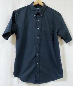 DOCKERS 黒 半袖ボタンダウンシャツ L (US-FIT) USA輸入本場アメリカンカジュアル古着 A-267 