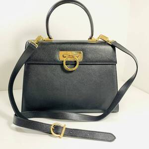 美品 Salvatore Ferragamo サルバトーレフェラガモ ハンドバッグ 2WAY ガンチーニ USED品 241125 BaM （YM)