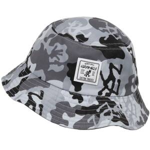 Gramicci Running Man Camo Bucket Hat グラミチ　ランニング　マン　カモ　バケット　ハット　灰カモフラ柄　Grey Ｌ/ＸＬ