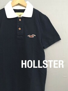 ◎▽【良品】ホリスター HOLLSTER 半袖 鹿の子 カノコ Sサイズ ポロシャツ　&