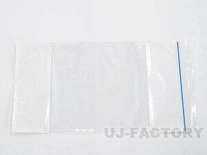 ★デリバリーパック 封入用ビニール袋（部分糊） 150mm×280mm 厚み：40μ x2000枚★ポケットタイプ・長3封筒入りサイズ 封入口に青ライン