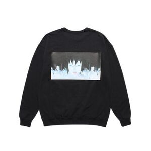 新品 WACKO MARIA × 攻殻機動隊 24SS CREW NECK SWEAT SHIRT コラボ クルーネック スウェット INNOCENCE-WM-SS02 ワコマリア XXL ブラック