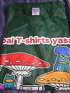 ヤバイTシャツ屋さん きのこまみれツアーTシャツ XL 緑　/