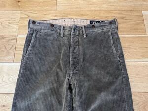 RRL 太畝 コーデュロイ パンツ ダブルアールエル サスペンダー ボタン トラウザー 