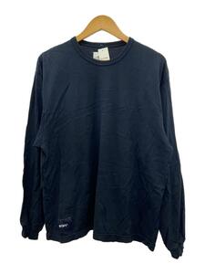 WTAPS◆長袖Tシャツ/1/コットン/NVY/212ATDT-CSM23