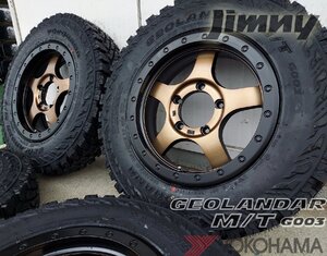 JB64 JB23 ジムニー専用 YOKOHAMA ジオランダー MT G003 175/80R16 185/85R16 195R16 6.50R16 7.00R16 16インチ タイヤホイールセット