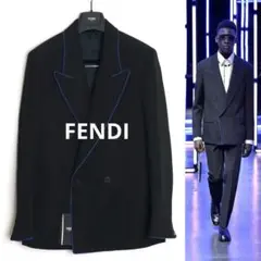 FENDI 21AW 国内正規品 ウール ギャバジン ダブルブレスト 46