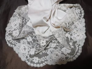 ☆★幅広10㎝レース★☆艶々シルバーピンクのフレアパンツ M-55