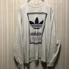 90s USA製 常田大希 adidas アディダス ロンT 両面プリント 反転