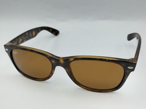 U444 1円～ 中古品 レイバン Ray-Ban RB2132 ニューウェイファーラー 710 55ロ18 145 サングラス べっ甲調 めがね ブラウン系