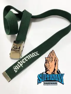 ◎ 90s【Supermax】ガチャベルト Green デッドストック LA