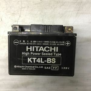 H62-7 バイク用 バッテリー KT4L-BS YT4L-BS 中古 良品 テスターにて測定済み