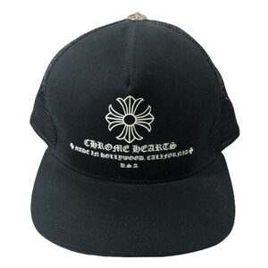 クロムハーツ CHROME HEARTS キャップ トラッカー メッシュ CHプラス PRINTED TRUCKER CAP 黒 帽子