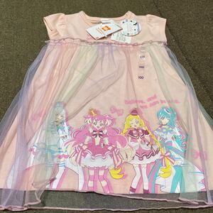 プリキュア　karamell KAKAコラボ　半袖Tシャツ 100cm 新品　ピンク　02