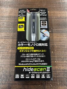 TEC/テック ポータブルハンディスキャナー HIDESCAN3 ワンプッシュ 210g 600dpi 2GBｍicroSD付き iPad利用可能 動作確認済み