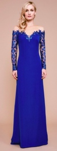 TADASHI SHOJI　タダシショージ　ROYAL BLUE & BEIGE　ロングフォーマルドレス　「１６ 」/ ３XL