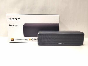 ★SONY　h.ear go 2 ワイヤレススピーカー　SRS-HG10　ブラック　Wi-Fi　Bluetooth　中古★004240