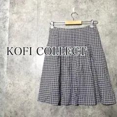 KOFI COLLECT フレアスカート　ジオメトリック柄　コットン　綿