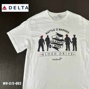 DELTA BLOOD DRIVE Tシャツ　Mサイズ　献血運動Tシャツ　古着　半袖　アメリカ