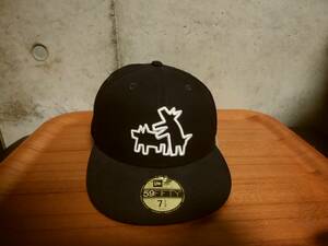 【Keith Haring キース・ヘリング× NEW ERA ニューエラ】刺繍入りベースボールキャップ 限定コラボモデル 人気アイテム ロゴ刺繍入り