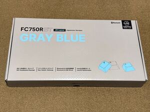 LEOPOLD FC750RBT GRAYBLUE 日本語JIS配列かななし CHEERY MX2A赤軸 メカニカルキーボード Bluetooth/USB 91キー FC750RBTR2/JNEGB