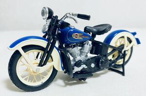 1/18 HARLEY-DAVIDSON ハーレーダビッドソン　ブルー　　ミニカー　MAISTO ほぼ未使用