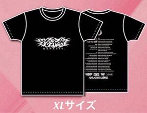 即決! 花冷え。JAPAN 2MAN TOUR 2024 “はじめてのラブリー伝説” ☆ バンドロゴTシャツ XLサイズ 新品 / HANABIE.