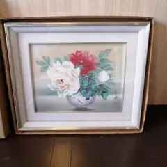 牡丹 絵画 水彩 中古