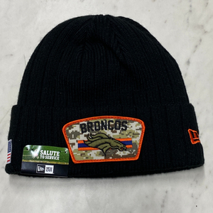 限定 Salute to Service ニューエラ NEWERA ニット帽 NFL デンバー ブロンコス Broncos フリース仕様 ミリタリー 迷彩 USA正規品 アメフト