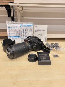 塩b226 Nikon D5100 Lens AF-S VR Zoom-Nikkor 70-300mm F4.5-5.6G ED デジタル一眼 レンズセット ニコン