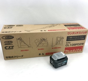 新品 マキタ 充電式クリーナ CL108FDZW 本体のみ + バッテリ BL1040Ｂ ( 10.8V カプセル式 ワンタッチスイッチ 本体 未使用 クリーナー )