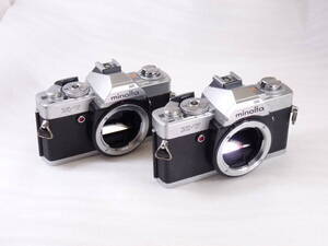 【ジャンク 部品取り】フィルム MF 一眼レフカメラ minolta X-7 シルバーボディ 2台