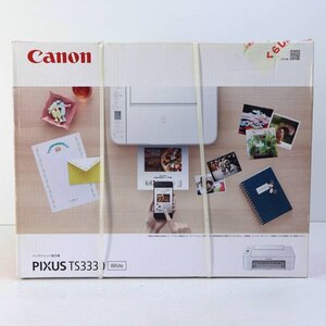 新品デッドストック Canon キヤノン PIXUS ピクサス TS3330 A4カラーインクジェット複合機 ホワイト★981v10