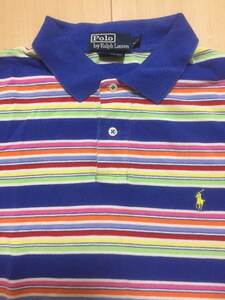 RALPH LAUREN ラルフローレン レインボー ポロシャツ 送料込 92 93 bear pwing cookie snowbeach sport golf ski hitech