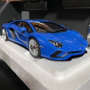 未展示品　オートアート 1/18 ランボルギーニ アヴェンタドール S パールブルー