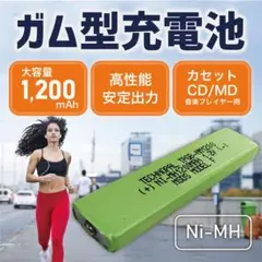 ガム型充電池（ウォークマン・パナソニック製CD/MD音楽プレーヤー等で利用可能）