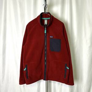 FA13 patagonia Karstens Jacket フリース カーステンス ジャケット L レッド パタゴニア シンチラ 00s 古着 オールド ビンテージ