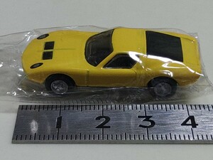 送料120円〜 京商 1:100 ランボルギーニミニカー　ミウラP400 イエロー　1/100 　サークルＫサンクス　614987143