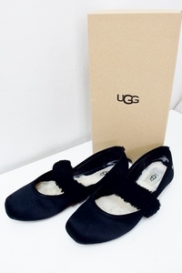 お買得！アグ UGG LENA FLUFF　FLAT(レナ フラッフ フラット)　シューズ 5 1095089 黒 kz4606201554