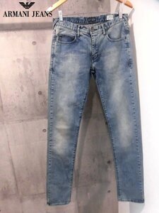 ARMANI JEANSアルマーニ ジーンズCOMFORT FABRIC J10 Extra Slim Fitストレッチ スリム スキニー デニムパンツ30/ジーンズ/メンズ/程度良好