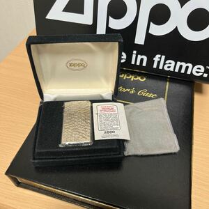 ZIPPO ジッポー STERLING SILVER SLIM HAMMER TONE スターリングシルバースリム ハンマートーン 槌目 #1500-S5 1994年製 未使用 