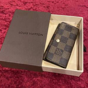 LOUIS VUITTON ルイヴィトン ダミエ 4連キーケース 箱付き