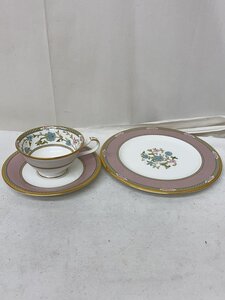 Noritake◆カップ＆ソーサー＆プレート大皿/洋食器その他/3点セット/PNK