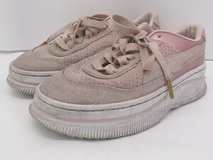 ◇ PUMA DEVA SOFT WMNS 373918-01 スニーカー シューズ サイズ23ｃｍ ピンクグレー レディース E