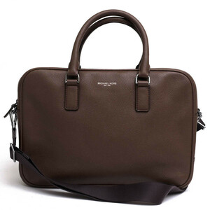 Michael Kors マイケルコース ビジネスバッグ 37T7LRUA3L RUSSEL LG BRIEFCASE ラッセル 牛革 ペブルドレザー