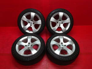 プジョー 3008純正17インチホイール 4本 7.5J +29 4H 108 DUNLOP ENASAVE RV504 225/50R17 ダンロップ エナセーブ Peugeot