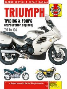 Triumph（トライアンフ）Triples & Fours 1991-2004年 英語版 整備解説書