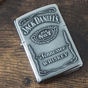 重厚感あるジャックダニエル ZIPPO ウイスキー 永久保証付き Whiskey Jack Daniel