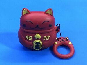 送料無料 6【 AirPods / エアポッズ 】ワイヤレスイヤホン ケース【 招き猫 】携帯電話アクセサリー TC